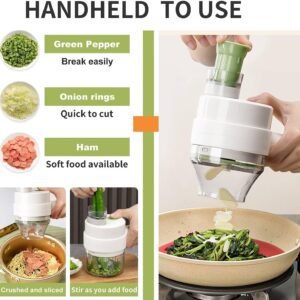 4 in 1 Handheld Electric Vegetable Cutter Set 71S nElbIL. AC SL1500