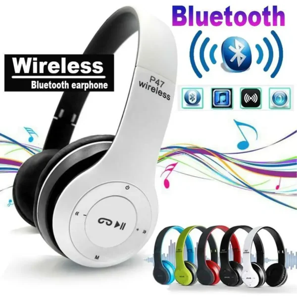 P47 Wireless Headphone Bass - Image 2