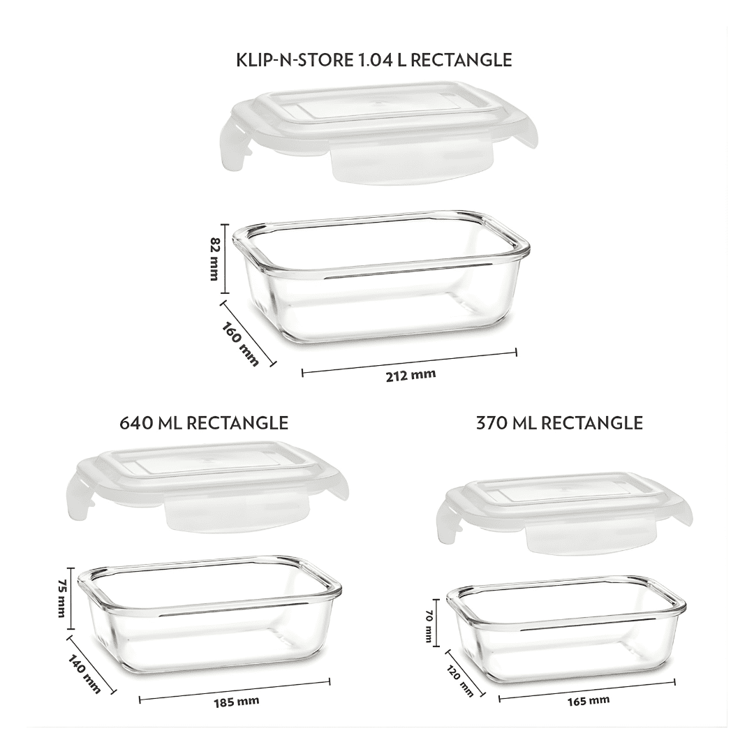 Glass Food Storage Containers 3 Sets Glass Food Storage Containers 3 Sets