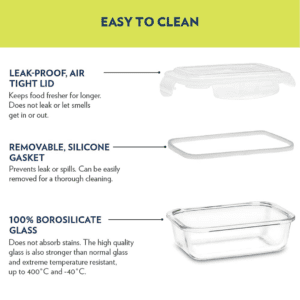 Glass Food Storage Containers 3 Sets Glass Food Storage Containers 3 Sets