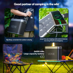 Vidvie Portable Outdoor Dual Microphone Speaker XL SP908