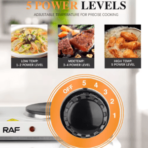 RAF Electric Stove double Hot Plate R8020A RAF Electric Stove double Hot Plate R8020A