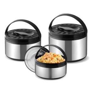 3PCS Stainless Steel HotPot Insulated Casserole Carriers