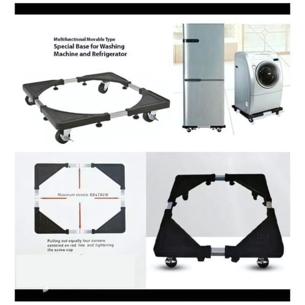 Multifunction Movable Washing Machine Base Fridge Stand