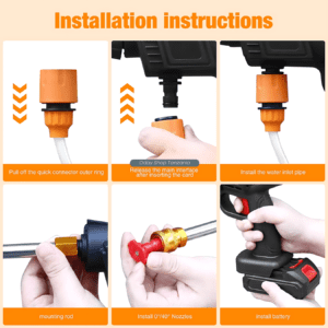 High Pressure Water Spray Cleaning Gun