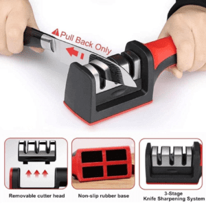 Knife Sharpener Stainless Steel 3 Slots Knife Sharpener Stainless Steel 3 Slots