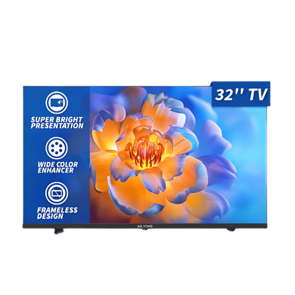 Ailyons 32 Inch HD Frameless Television(TV)