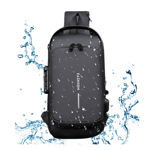 Fashion Waterproof Chest Bag USB