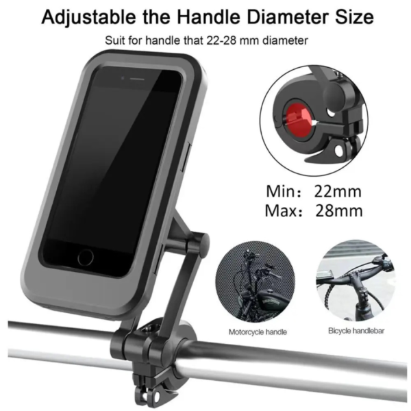 Waterproof Motorcycle Ball Phone Holder