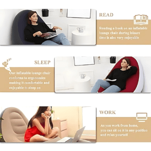 inflatable single size puff sofa chair