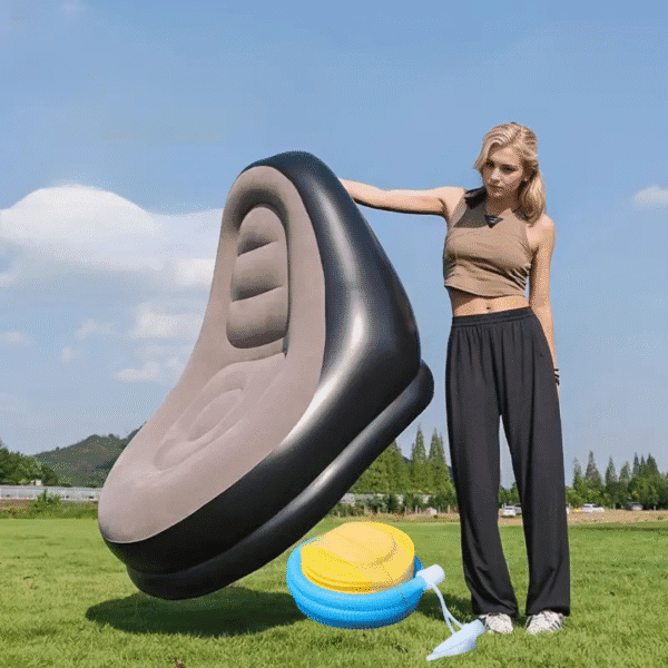 inflatable single size puff sofa chair