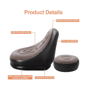 inflatable single size puff sofa chair