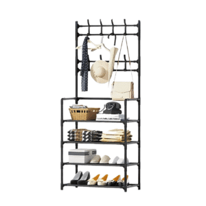 4-Tier Stainless Steel Shoe Rack Organizer