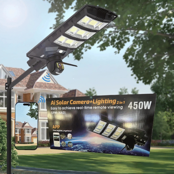 AI Solar Street Light with Camera