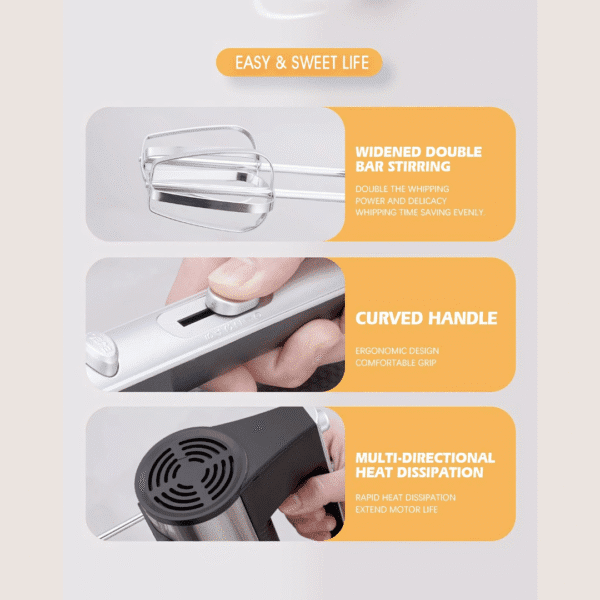 Dessini Stainless Steel Hand Mixer