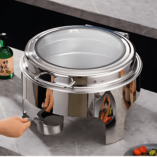 Hydraulic Silver Chafing Dish 6L