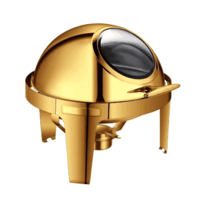 Round Stainless Steel Gold Chafing Dish 6L