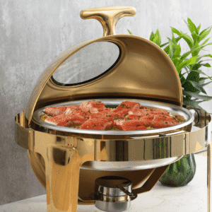 Round Stainless Steel Gold Chafing Dish 6L Round Stainless Steel Gold Chafing Dish 6L