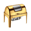 Gold Chafing Dish with Glass Window 9L