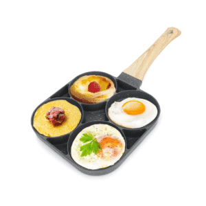 Aluminum 4 Hole Frying Pan