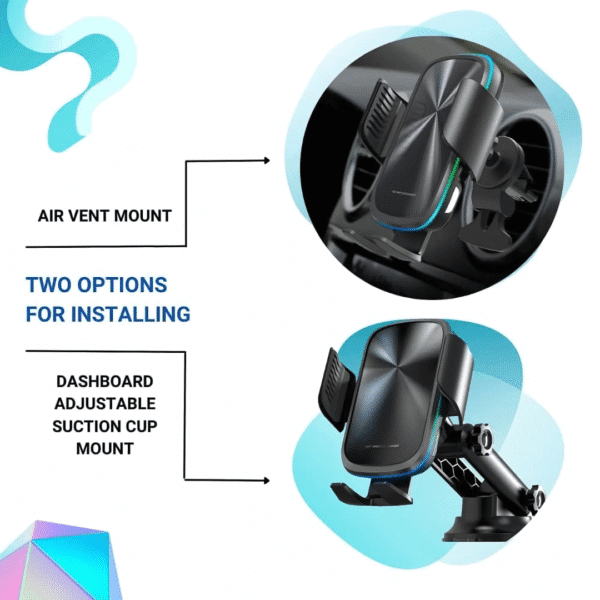 Wireless Car Phone Mount and Charger