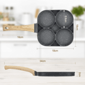 Aluminum 4 Hole Frying Pan Aluminum 4 Hole Frying Pan