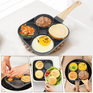 Aluminum 4 Hole Frying Pan Aluminum 4 Hole Frying Pan