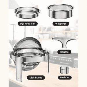 Round Stainless Steel Chafing Dish 6L Round Stainless Steel Chafing Dish 6L