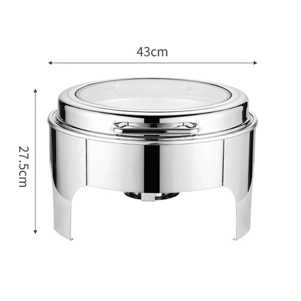 Hydraulic Silver Chafing Dish 6L