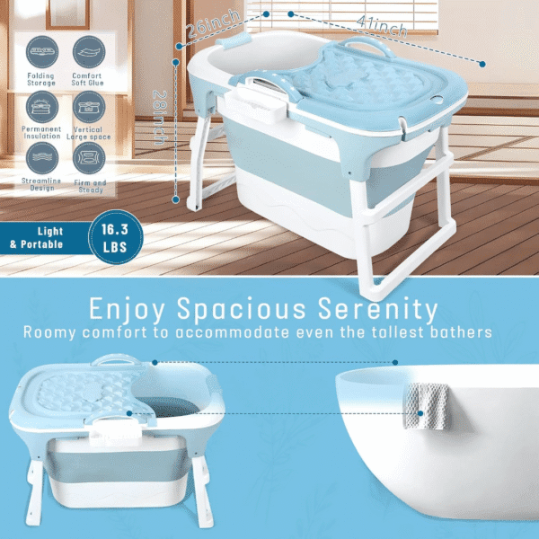 Portable Adult Foldable Bathtub