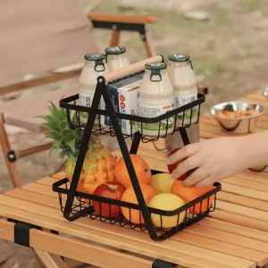 2 Tier Metal Vegetable and Fruit Basket