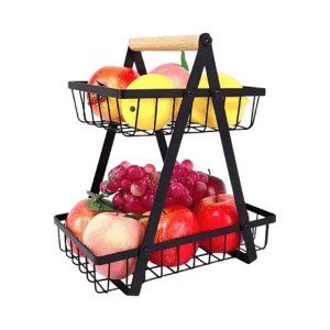 2 Tier Metal Vegetable and Fruit Basket