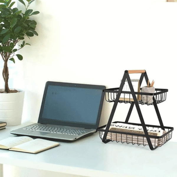 2 Tier Metal Vegetable and Fruit Basket