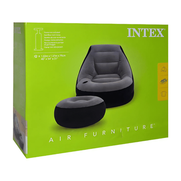 Intex Ultra Lounge Inflatable Chair with Footrest