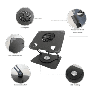 Green Lion Rotate Laptop Stand with Fan